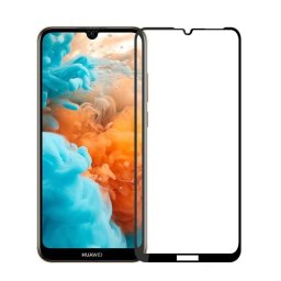 Folie sticla securizata pentru Huawei Y6 2019, 9D, Full Glue, Negru