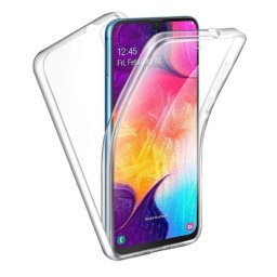 Husa 360 (fata+spate) silicon transparent pentru Samsung M20