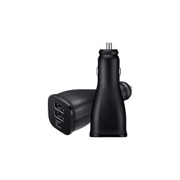 Incarcator auto EP-LN920, Adaptive Fast Charging pentru Samsung, Dual USB, 15W, 2A, Negru