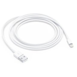 Cablu de date si incarcare MD819ZM / A, USB to Lightning pentru Apple iPhone 5 / 6 / 7 / 8 / X / XS / XSMAX / XR, 2m, Bulk