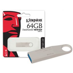 Memorie USB KINGSTON, 64Gb Datatraveler SE9 G2 Argintiu + Ambalaj Retail