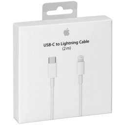 Cablu de date MKQ42AM / A / A1702 , USB Type-C - Lightning pentru Iphone 11 / 12 / 13 / 14, 2m, Alb, Blister