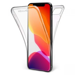 Husa 360 (fata+spate) silicon transparent pentru Apple Iphone 11