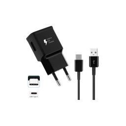 Incarcator Retea Pentru Samsung Galaxy S8 / S8+ / S9 / S9+ / S10 / S10+ / S10Lite / Note 8 / Note 9, incarcare rapida, 2A, Negru