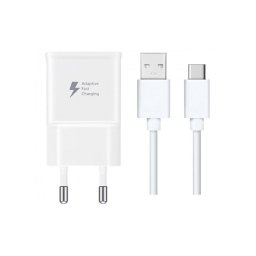 Incarcator Retea Pentru Samsung Galaxy S8 / S8+ / S9 / S9+ / S10 / S10+ / S10Lite / Note 8 / Note 9,incarcare rapida, 2A, Alb