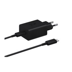 Incarcator retea Super Fast Travel Charger, EP-TA845EWE, 45W, USB-C + cablu USB C to USB C, 5A pentru Samsung, Negru