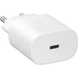 Incarcator Super Fast Charging pentru Samsung A15 / A05S / A25 / A52 / A54 / A53 / A23 / A33 / A70 / A80,USB C,25W, Alb