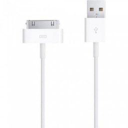 Cablu USB 30 pin Pentru Iphone 4/ 2G / 3G / 3GS / 4G / 4S / Ipad 1 / Ipad 2, 1m, Alb