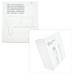 Cablu de date USB Type-C to Lightning pentru Iphone 11 / 12 / 13 / 14, 2m, Alb, Blister