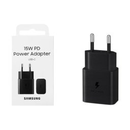 Incarcator retea Samsung EP-T1510NBE, 1xUSB C, 15W, Negru, Blister