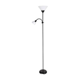 BRILAGI - Lampadar ARIANA 1xE27/100W/230V + 1xE14/25W negru