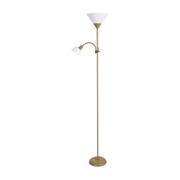 BRILAGI - Lampadar ARIANA 1xE27/100W/230V + 1xE14/25W auriu