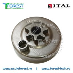 Carcasa ambreiaj compatibila pentru drujba Stihl 026, MS260, MS270, MS280 cu pinion fix si rulment pas .325