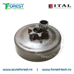 Carcasa ambreiaj compatibila pentru drujba Stihl 017, 018, MS170, MS180, MS230, MS250 cu pinion fix si rulment pas .3/8