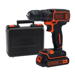 Masina de gaurit si insurubat cu acumulator Black & Decker BDCDC18K-QW, 18 V, 1.5 Ah