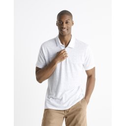 Celio Linen Polo Tricou Bepolin - Barbati
