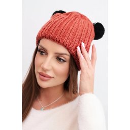 Căciulă de iarnă pentru femei cu pompoane Kesi