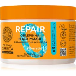 Natura Siberica Oblepikha Siberica Repair masca pentru regenerare pentru păr uscat și deteriorat 300 ml