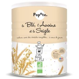 Cereale BIO pentru copii din grau, ovaz si secara, +6 luni Popote