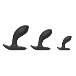 Set dildo anal Tilted Negru