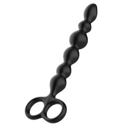 Bile anale Beads with Ears Negru