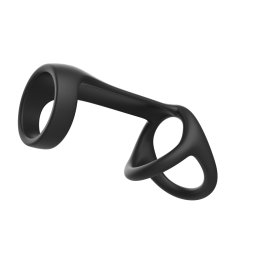 Inel penis Pleasure Silicone Negru