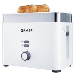 Prajitor de paine Graef Toaster TO 61 Prajitor paine 2 felii, 1000 W, 6 trepte prajire,Alb