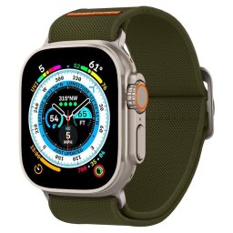 Husa Curea Fit Lite Ultra pentru Apple Watch 42/44/45/49 mm – kaki (nylon)