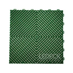 Pardoseala Modulara Plastic PP – Exterior, Garaj Auto, Service, Terasa - VERDE (preț pe buc)