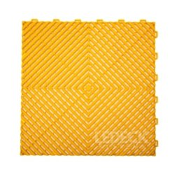 Pardoseala Modulara Plastic PP – Exterior, Garaj Auto, Service, Terasa - GALBEN (preț pe buc)