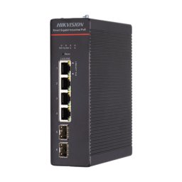 Switch industrial 4 x 1G PoE 802.3bt, 2 x SFP 1G, fara sursa, Management - HIKVISION DS-3T1506HP-SI-4P2F
