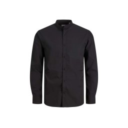 JACK & JONES Cămaşă Jjjoe Ls Plain Mao 12205921 C-N10 black