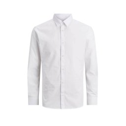 JACK & JONES Cămaşă Jjejoe Ls Plain 12187222 C-N100 white