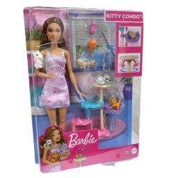Papusa Barbie, Mattel, Kitty Condo, Pisici cu Suport, 3+ani