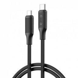 Cablu USB 2.0 type C la USB type C 60W 1m Silicon Negru, XO NB-Q265B