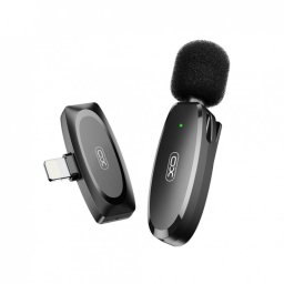 Microfon wireless cu Lightning AI Noise-reduction Negru, XO MKF08B
