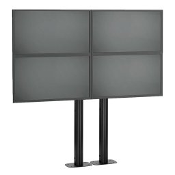 Pachet stand videowall Vogel’s cu baza fixa, 2×2, 30 de kg, 50 inch