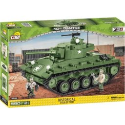 Set de constructie, Cobi, Tanc M24 Chaffee, 590 piese