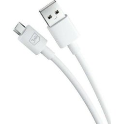Cablu USB 3mk Hyper A to Micro 1.2m 5V 2,4A , alb