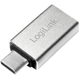 ADAPTOR LOGILINK OTG, pt. smartphone, USB 3.2 Type-C (T) la USB-A 3.0 (M), 5V / 3A 15W, negru