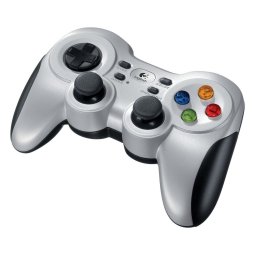 GamePad Wireless Logitech F710, 2,4 GHz, USB, 10 butoane, Gri/Negru