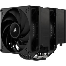 Cooler Procesor CORSAIR A115 TWIN TOWER AIR NEGRU, 2 ventilatoare, viteza ventilatoare 400-1600 RPM