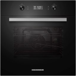 Cuptor incorporabil Heinner HBO-M709GCDRC-GBK, Electric, 70 l, Autocuratare catalitica, Timer digital, Display touch + butoane, Grill, Iluminare, Blocare display, Butoane retractabile, Clasa A, Sticla neagra
