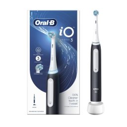 Periuta de dinti electrica Braun Oral-B iO3, 3 moduri periaj, Senzor presiune smart, 1 capat inclus, Negru Mat