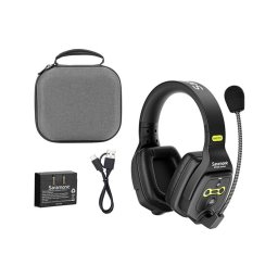 Casti intercom Master, Saramonic WiTalk DMH, Full-Duplex 1.9GHz, raza de pana la 400 m, Dual-Ear