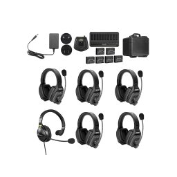 Sistem intercom wireless, Saramonic WiTalk WT6D, pentru 6 persoane, Full-Duplex 1.9GHz, dual-ear