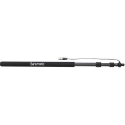 Brat telescopic Saramonic cu cablu XLR, 2.5m,Fibra de carbon, Negru