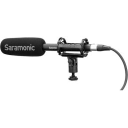 Microfon hotgun cardioid Saramonic SoundBird T3, Baterie reincarcabila, autonomie de 150 de ore