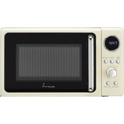 Cuptor cu microunde Fram FMW-MD20DRCR , 20L, Control digital, 800W, Afisaj digital, 5 trepte de putere, timer, timp maxim de gatire 95 min, functie decongelare, Crem