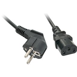 Cablu alimentare schuko Lindy, IEC C13, 3m, Negru
